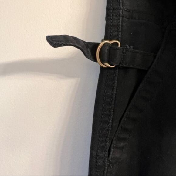 Anthropologie Black Slim Utility Cargo Pants Size 26 - Picture 7 of 10